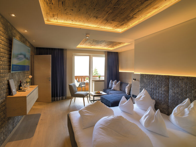 Familienzimmer im Alpina Alpendorf mit viel Platz