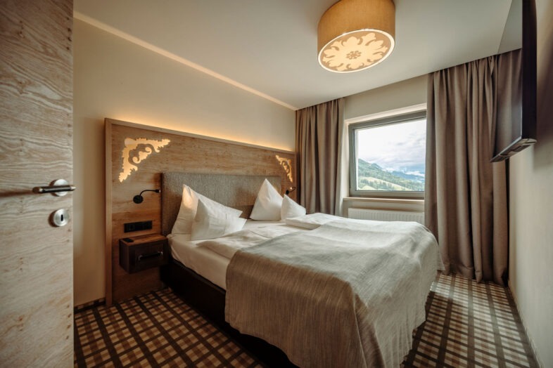 Alpinasuite modern und gemütlich eingerichtet im Alpina Alpendorf