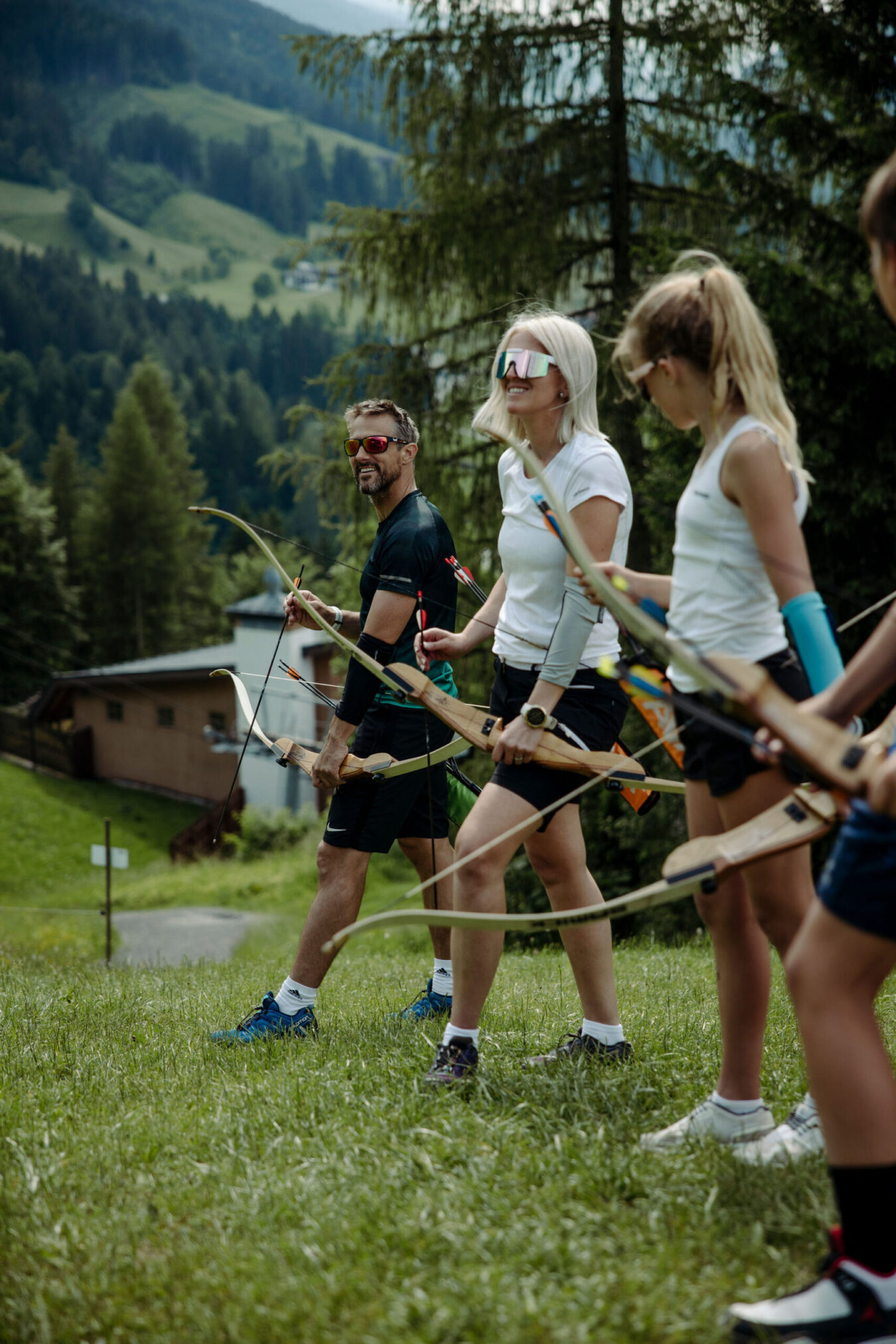 Der Bogenparcours ist ein beliebtes Ausflugsziele für junge Erwachsene im Salzburger Land.